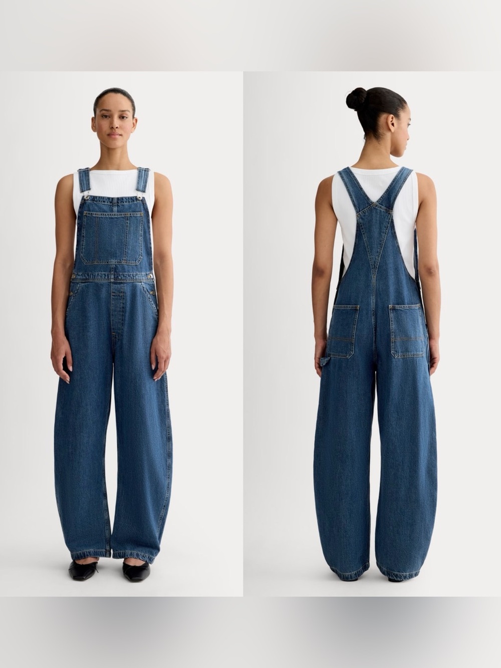 EVERLANE THE CURVE OVERALL NWT Size XS